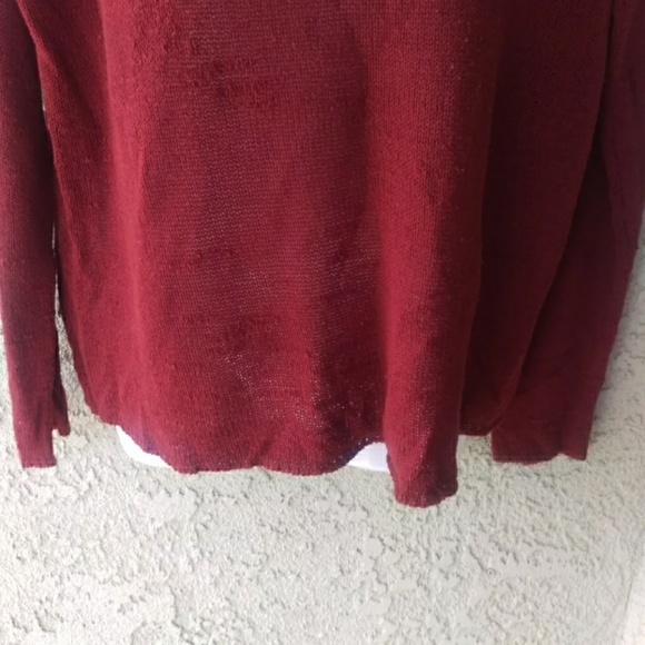 Forever 21 burgundy knit sweater - Picture 7 of 8